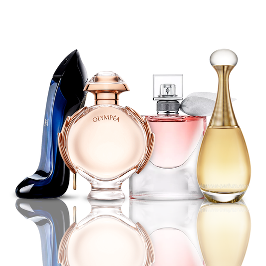 Set di 4 profumi | Good Girl + Olympea + La Vie Est Belle + J'Adore 100 ml